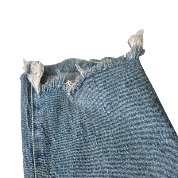Madewell Women's Classic Straight Cotton Jeans Corrie Wash Step-Hem Edition 26 - Picture 7 of 9